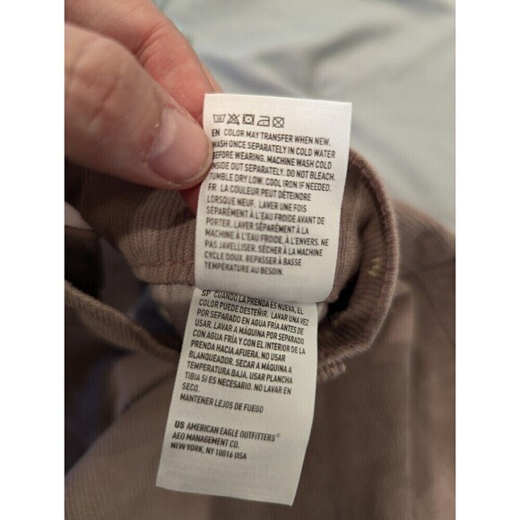 American‎ Eagle 90s Straight Pants Plus Size 18 Mauve Corduroy - Picture 12 of 16